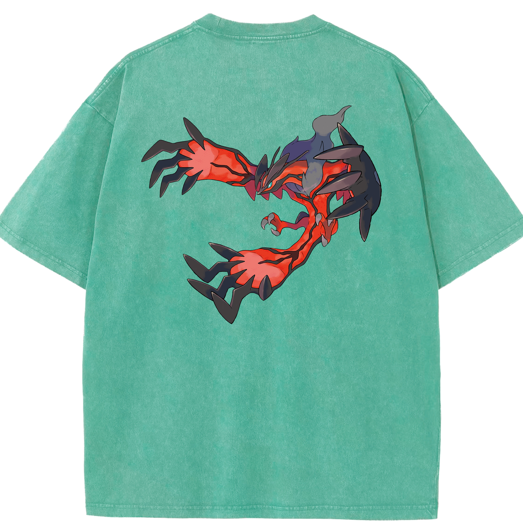 （画像用） ポケットモンスター Pokémon 綿100% ヴィンテージ風 半袖Tシャツ（背面プリント）